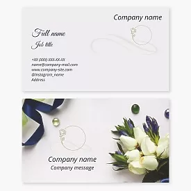 Wedding salon business card template