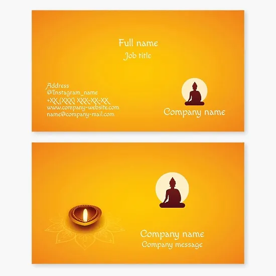 Buddha Logo | Meditation Business Card Template