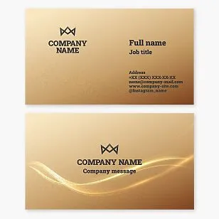 Business card template. Abstraction. Crown. Boutique. Products for VIP persons.