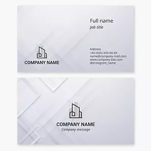 Architectural Engineering Construction Business Card Template