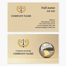 Law Firm Lawyer Business Card Template