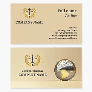 Law Firm Lawyer Business Card Template