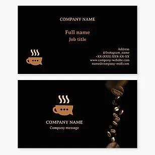Coffee Shop Business Card Template
