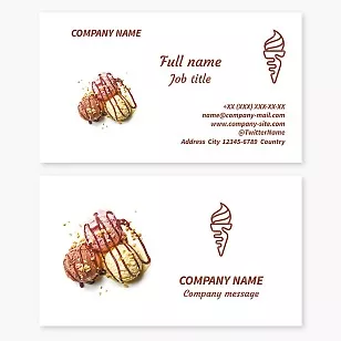 Ice Cream Business Card Template