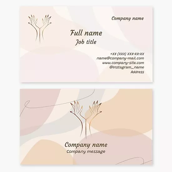 Pastel Business card