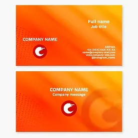 Business card template. Hot pepper. Abstract. Seasoning. Brand. Symbol of passion and protection. Amulet against the evil eye.
