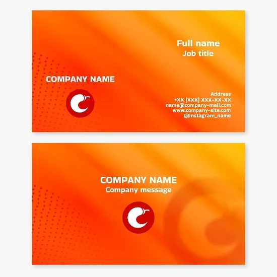 Business card template. Hot pepper. Abstract. Seasoning. Brand. Symbol of passion and protection. Amulet against the evil eye.