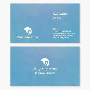 Swan Logo Business Card Template