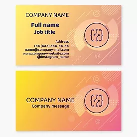 Business Card Template Programming