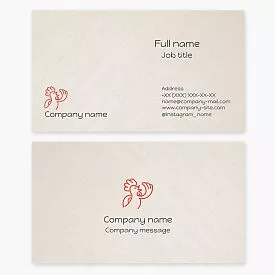 Rooster Logo Business Card Template