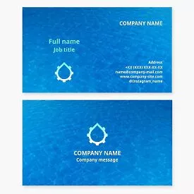 Pool Service Business Card Template