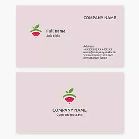 Watermelon Business Card Template