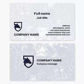 Wolf Shield Logo Business Card Template