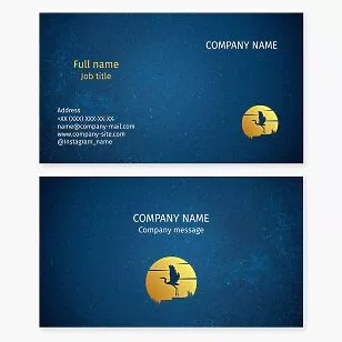 Night Sky & Stars Business Card Template