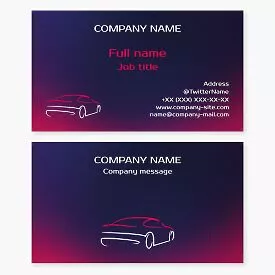 Automotive Business Card Template