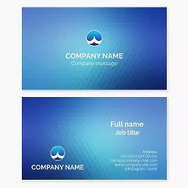 Blue Diamond Patterned Business Card Template