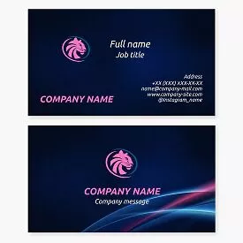 Big Cat Logo Business Card Template