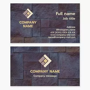 Masonry Business Card Template