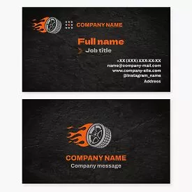 Tire Shop Business Card