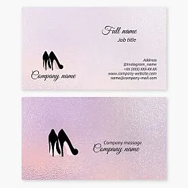 Business card template Women's shoes