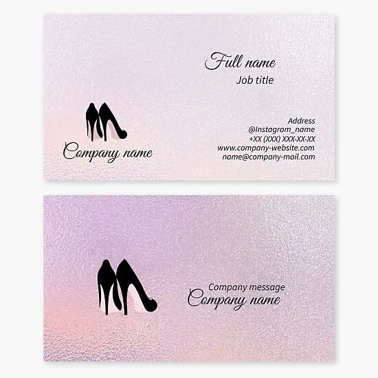 Business card template Women's shoes