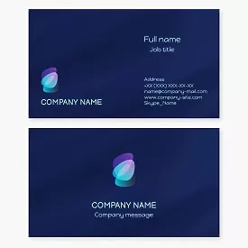 Business card template Abstract