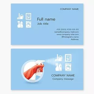 Blue Business Card Template