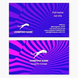 Puma | Sports | Speed ​​and Power | Business Card Template