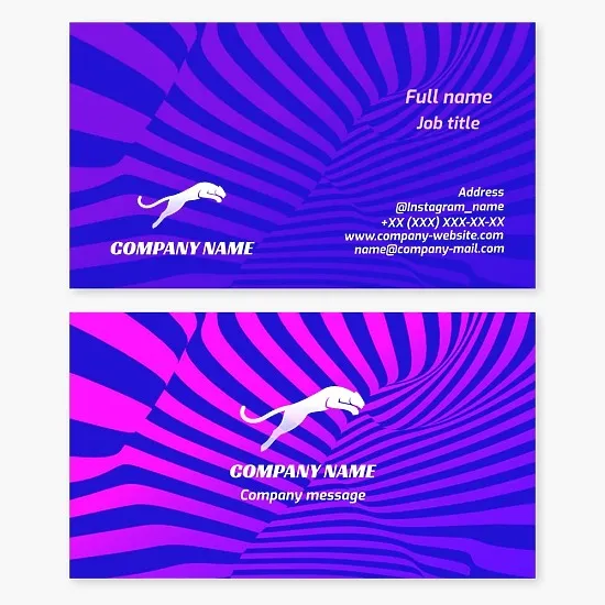 Puma | Sports | Speed ​​and Power | Business Card Template