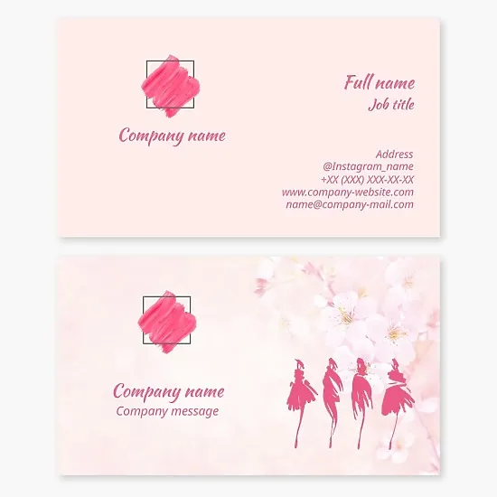 Makeup Artist Business Card Template