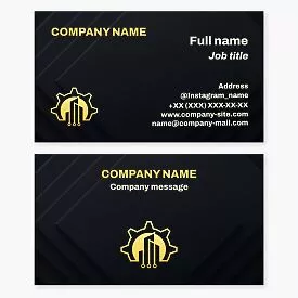 Engineering Business Card Template