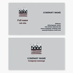 Patriotic Business Card Template