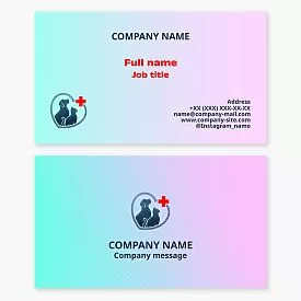 Veterinary Clinic Business Card Template