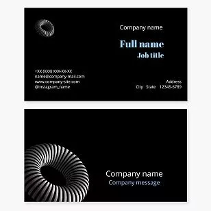 Generic Business Card with Ring Logo