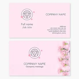 Business card template. Beauty. Beauty salon. Makeup.