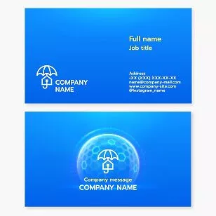 Home Security System Business Card Template