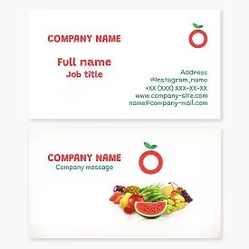 Fruit Business Card Template