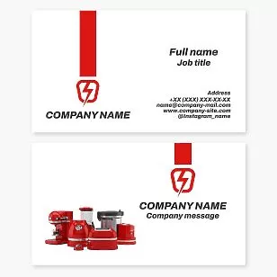 Small Appliances Business Card Template