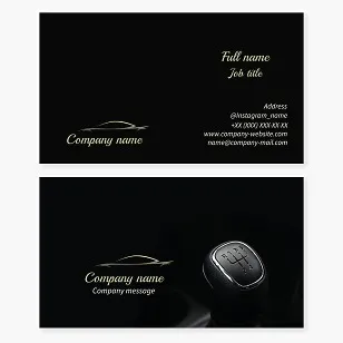 Automotive Business Card Template
