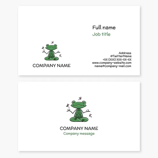 Yoga Business Card Template