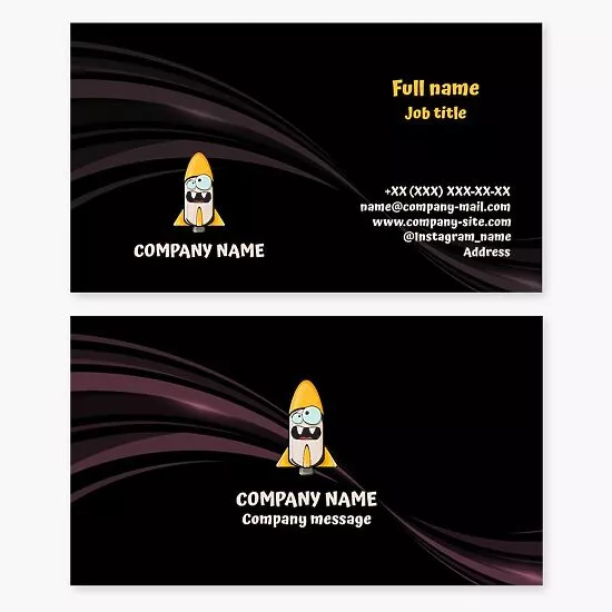 Business card template. Children's modeling and electronics courses. Extracurricular development for children. Technical development for children.