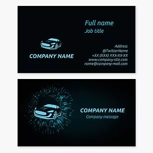 Automotive Business Card Template