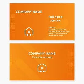 Home Electricity Business Card Template