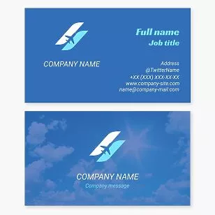 Aviation Businesss Card Template