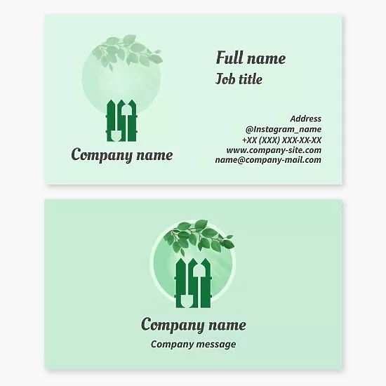 Landscaping Business Card Template