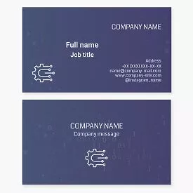 Tech Engineer Business Card Template