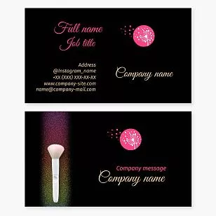 Makeup Artist Business Card Template