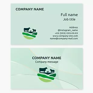 Agriculture Business Card Template