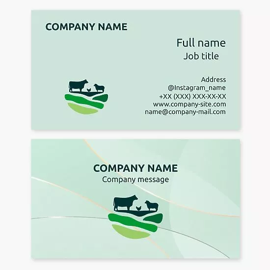 Agriculture Business Card Template