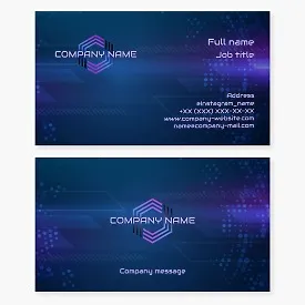 Hexagon Logo | Abstract Business Card Template | Symbolizes harmony, beauty, well-being, organization and efficiency.